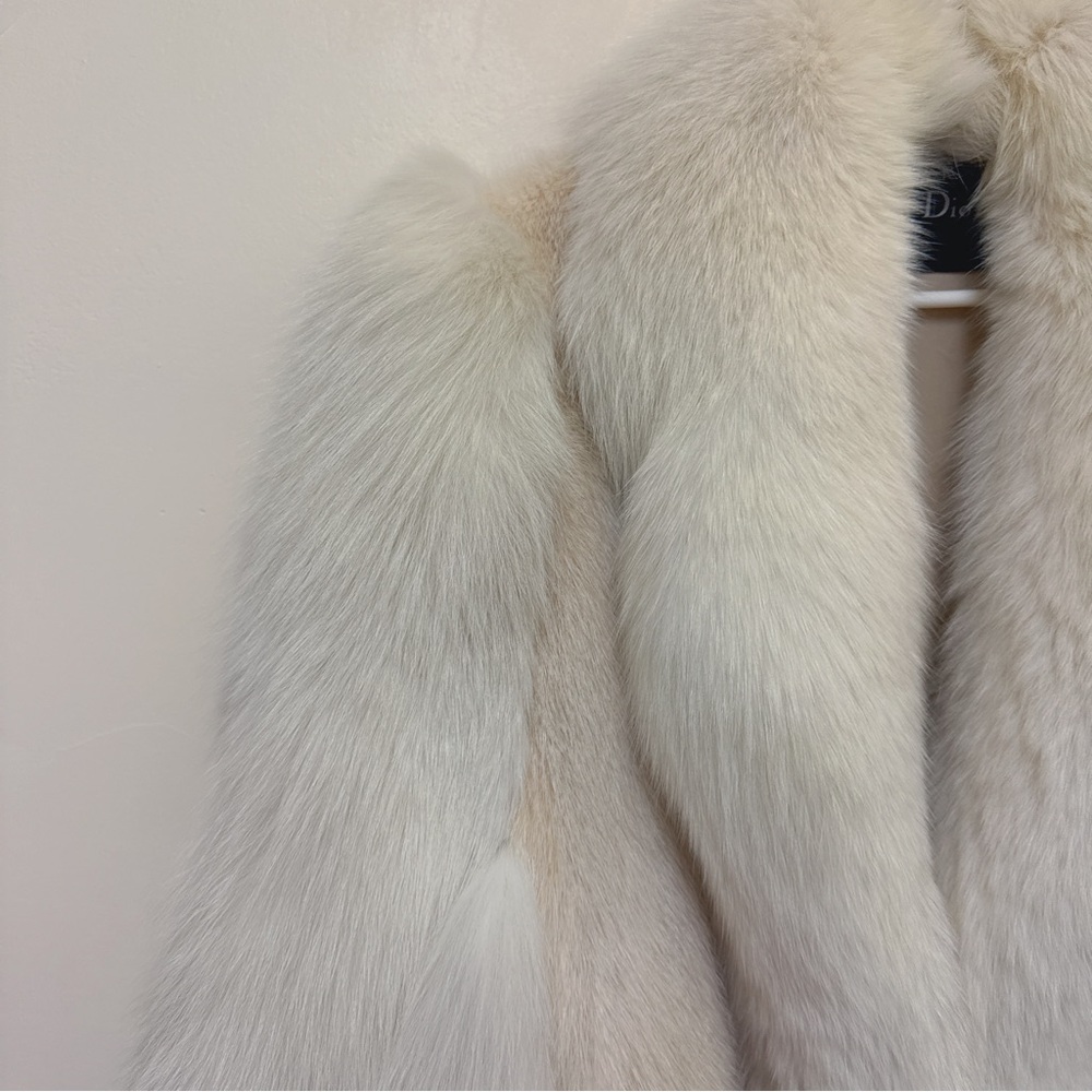 Christian Dior Cream Blush  Mink and Fox Fur Coat - Picture 8 of 16